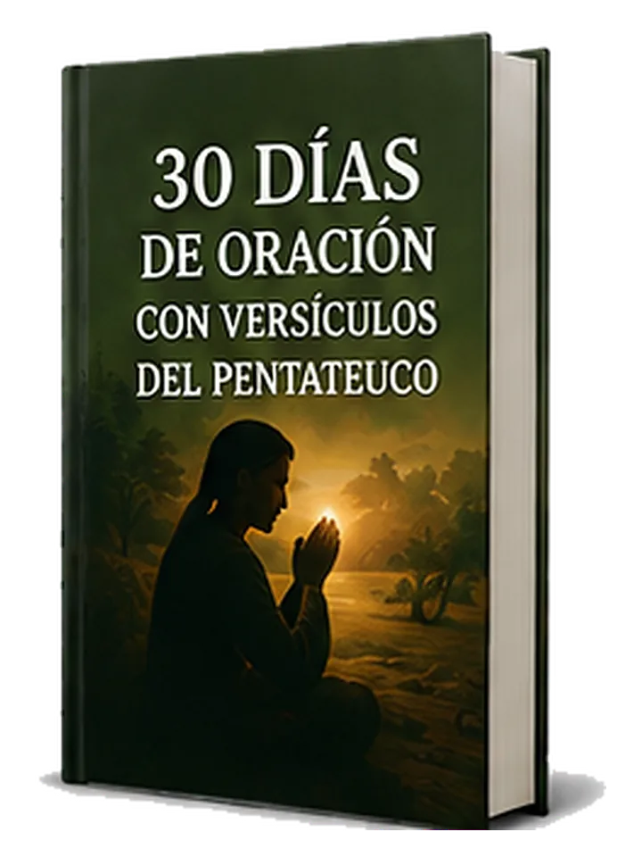 Portada 3D de 30 Días de Oración con Versículos del Pentateuco