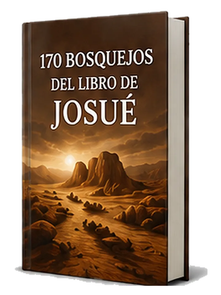 Portada 3D de 170 Bosquejos del Libro de Josué